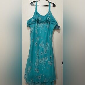 NWT Mlle Gabrielle Floral Flowy boho Plus Size Dress